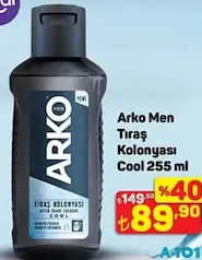 ARKO MEN TIRAŞ KOLONYASI COOL 255 ML fiyat ve kampanya bilgisi